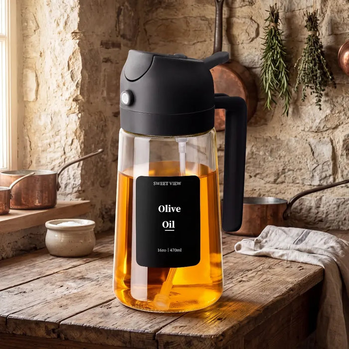 Pulverizador de spray para aceite en cristal borosilicato