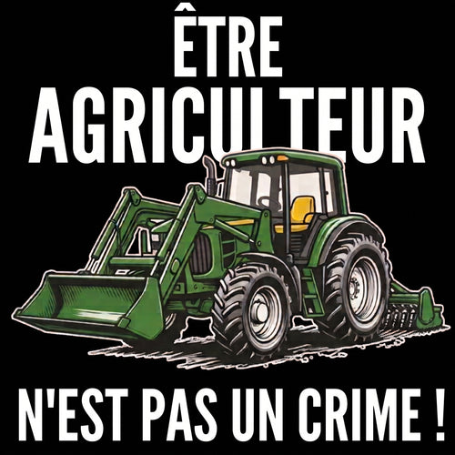 Camiseta Algodón Orgánico "Être agriculteur n’est pas un crime" (FR)