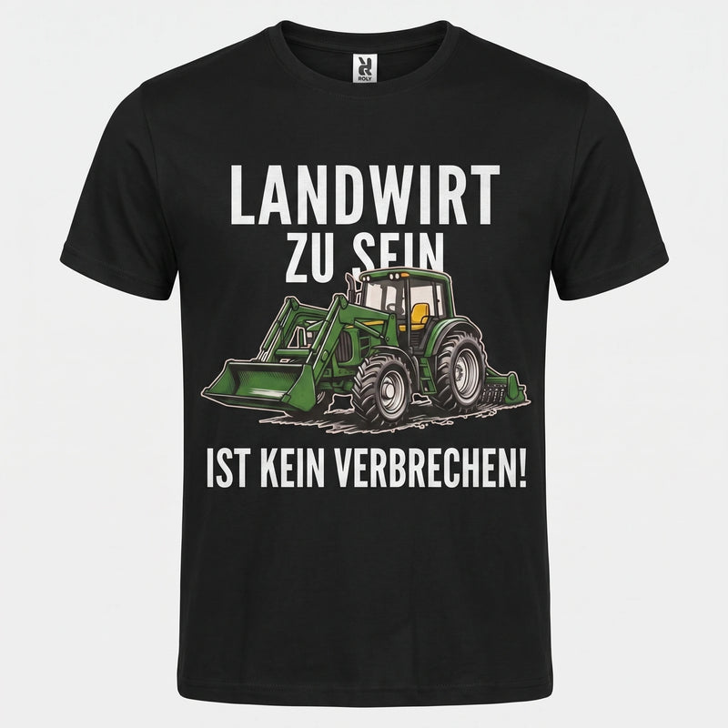 Bio-Baumwoll-T-Shirt "Landwirt zu sein ist kein Verbrechen"