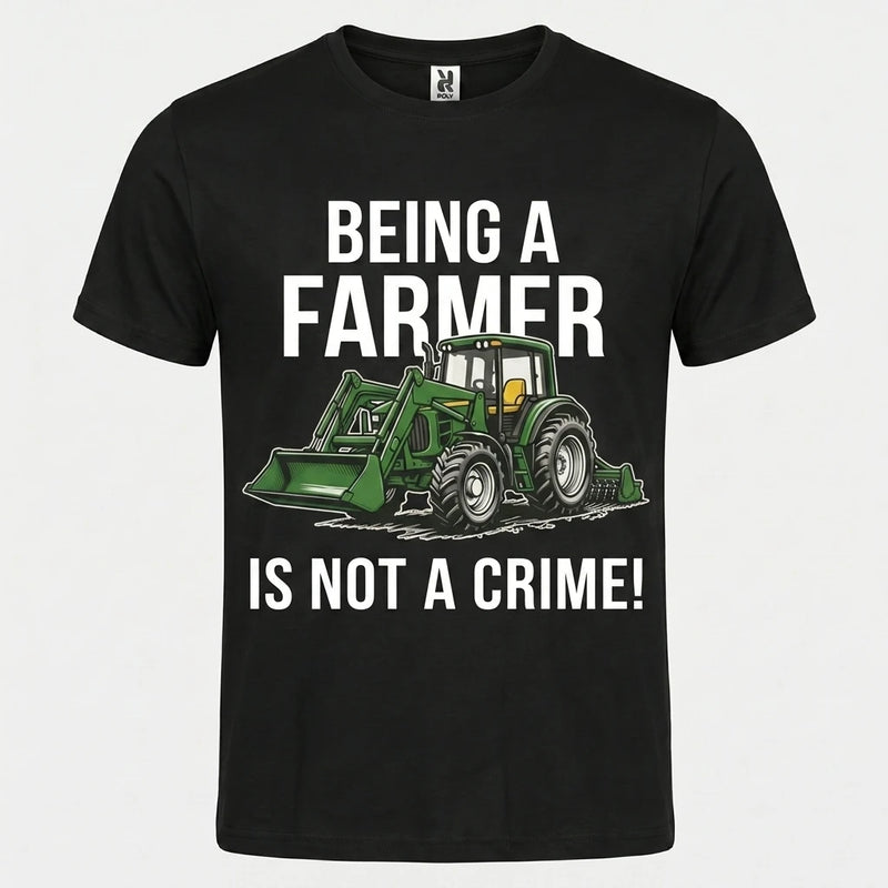 Organic Cotton T-Shirt "Being a Farmer Is Not a Crime"