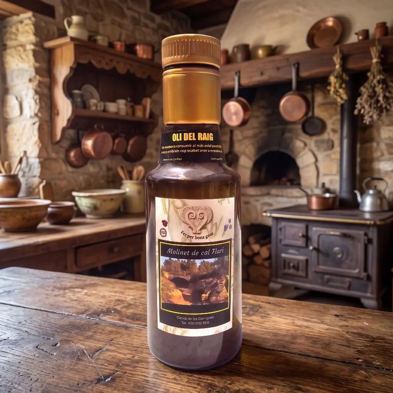 Botella Cristal 250 ml - Oli del Raig (Sin Filtrar)
